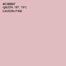 #E0BBBF - Cavern Pink Color Image